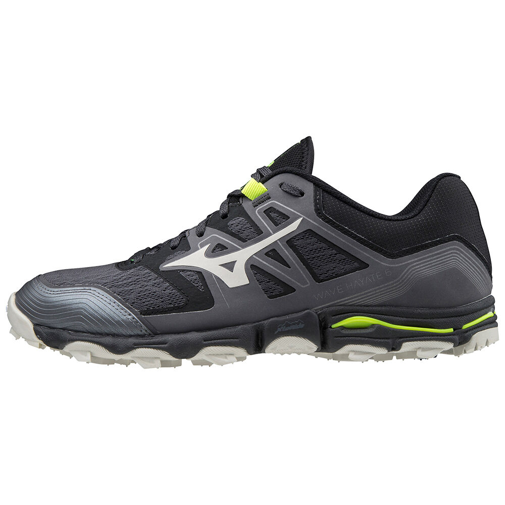 Zapatillas Trail Running Mizuno Wave Hayate 6 Hombre Negras Outlet HUOC-43910